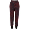 STELLA MCCARTNEY NAVY POLKA DOT-PRINT TROUSERS