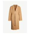 ALANUI RHUM CABLE-KNIT CASHMERE AND WOOL-BLEND COAT