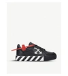 OFF-WHITE ARROW BRANDED LEATHER TRAINERS