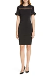 TED BAKER LACE INSET SHEATH DRESS,WMD-LIVSIA-WC9W