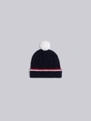 THOM BROWNE THOM BROWNE NAVY MERINO HAT,FKH028A0001413574457