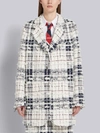 THOM BROWNE THOM BROWNE OVERSIZED TARTAN SACK JACKET,FBC500D0549413575554