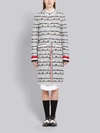 THOM BROWNE THOM BROWNE CHECK TWEED YARN LONG JACKET,FKJ031A0607413906900