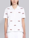 THOM BROWNE THOM BROWNE BOW EMBROIDERY RELAXED POLO,FJP028A0553213558612