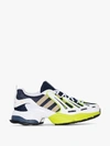 ADIDAS ORIGINALS ADIDAS WHITE, GREEN AND BLUE EQT GAZELLE LEATHER SNEAKERS,EE774213962727
