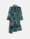 COACH COACH ASYMMETRICAL DRESS WITH KAFFE FASSETT PRINT - WOMEN'S,78910 N4G 5