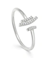 ASTLEY CLARKE WHITE GOLD ICON SCALA MINI DIAMOND OPEN RING,5057865892450