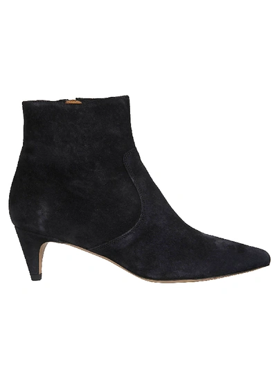 Isabel Marant Classic Velvet Boots In Black