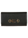 GUCCI LOGO PLAQUE CONTINENTAL WALLET,10973181