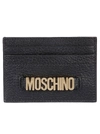MOSCHINO LOGO CARD HOLDER,10993638