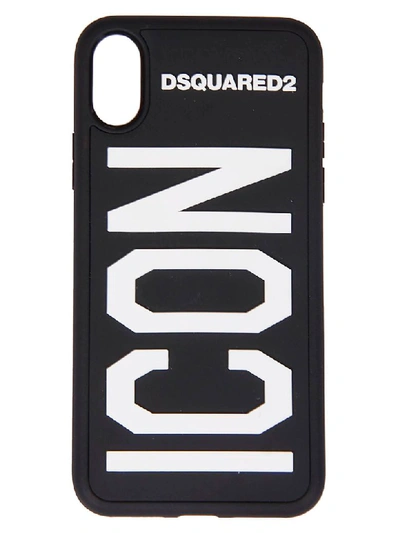 Dsquared2 Cover For Iphone X Black With Icon Detail