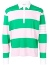 THOM BROWNE 4-BAR RUGBY STRIPE OVERSIZED POLO