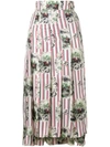 THOM BROWNE TRICOLOR HUNTING PRINT PLEATED SKIRT