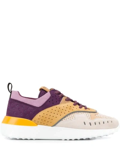 Tod's Colour-block Low-top Trainers In Neutrals