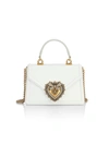 Dolce & Gabbana Women's Devotion Leather Top Handle Bag In White