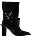 MARQUES' ALMEIDA PATENT 80 ANKLE BOOTS