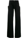 MAISON MARGIELA MAISON MARGIELA CHAP STYLE WIDE JEANS - 黑色