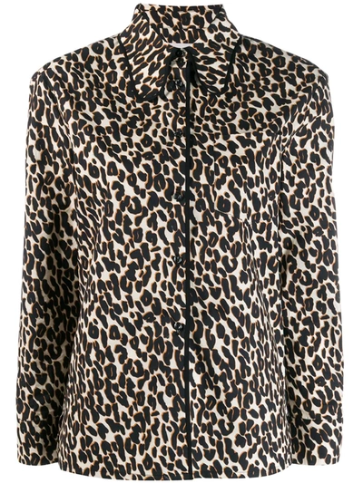 La Doublej Rodeo Leopard-print Cotton-poplin Shirt