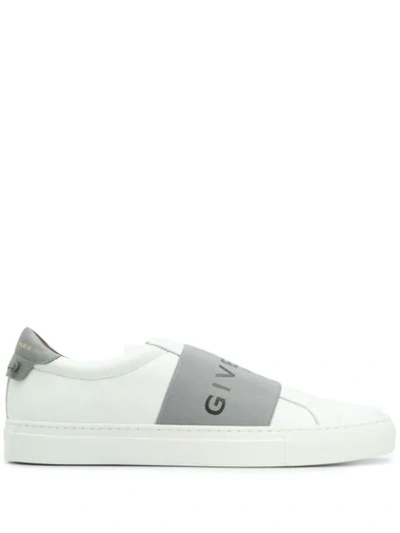 Givenchy Logo织带板鞋 - 白色 In White