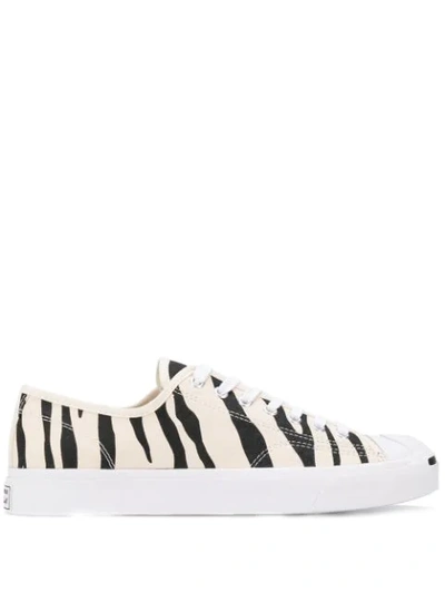 Converse Zebra Print Sneakers In Neutrals