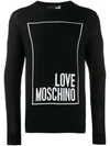 LOVE MOSCHINO FRONT LOGO PULLOVER
