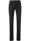 JOHN VARVATOS STRIPED STRAIGHT LEG TROUSERS