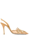 RENÉ CAOVILLA EMBELLISHED PUMPS