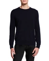 The Row Men's Connor Cashmere Crewneck Sweater In Dark Blue
