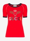 GUCCI TENNIS RIBBED T-SHIRT,574386XJA8Y14024274