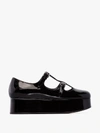 MIU MIU MIU MIU BLACK DOUBLE T-BAR PLATFORM PUMPS,5F861CXW1F000214096853