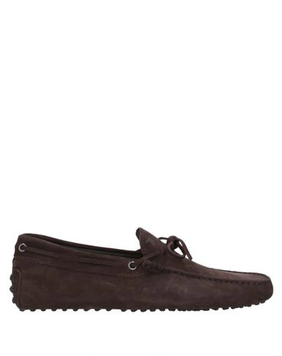 TOD'S TOD'S MAN LOAFERS DARK BROWN SIZE 9 LEATHER,11556652AU 10