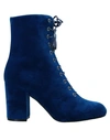 Pollini Ankle Boot In Bright Blue
