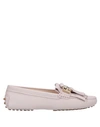 TOD'S TOD'S WOMAN LOAFERS LIGHT PINK SIZE 6.5 SOFT LEATHER,11760747PC 2