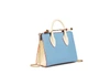 STRATHBERRY The Strathberry Nano Tote - Alice Blue/Vanilla with Maple Edge