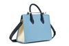 STRATHBERRY The Strathberry Midi Tote - Tri Colour Alice Blue/Vanilla/Navy