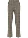 PLAN C CHECK CROPPED TROUSERS