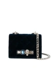 ALEXANDER MCQUEEN ALEXANDER MCQUEEN KNUCKLE DUSTER CROSSBODY BAG - 4146 NIGHT BLUE