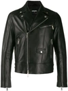 Dsquared2 Quilted Detailed Biker Jacket In Black