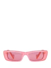 Gucci Rectangular Frame Sunglasses In 003