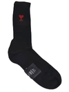 AMI ALEXANDRE MATTIUSSI LOGO SOCKS,11016561