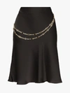 PACO RABANNE PACO RABANNE CHAIN BELT FLARED SKIRT,19ECJU034PO018013855213