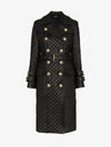 BALMAIN BALMAIN QUILTED DOUBLE-BREASTED LEATHER TRENCH COAT,SF18910L06913686965