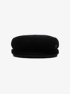 Maison Michel Abby Embellished Wool-felt Cap In Black