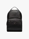 PRADA PRADA BLACK SAFFIANO LEATHER BACKPACK,2VZ032VOOO9Z214084239