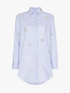 AREA AREA EMBELLISHED DETAIL SHIRT DRESS,PF19D05027POWDERBLUE13832101