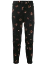 ANN DEMEULEMEESTER FLORAL PRINT SKINNY TROUSERS