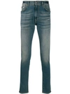 Represent Faded-effect Skinny Jeans In Blue
