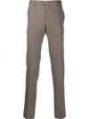 Pt01 Skinny Tailored Trousers In Grey