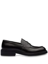 PRADA BRUSHED PENNY LOAFERS