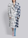 THOM BROWNE THOM BROWNE LOGO-TAG SEQUINNED CHESTERFIELD COAT,FOC527A0505913425852
